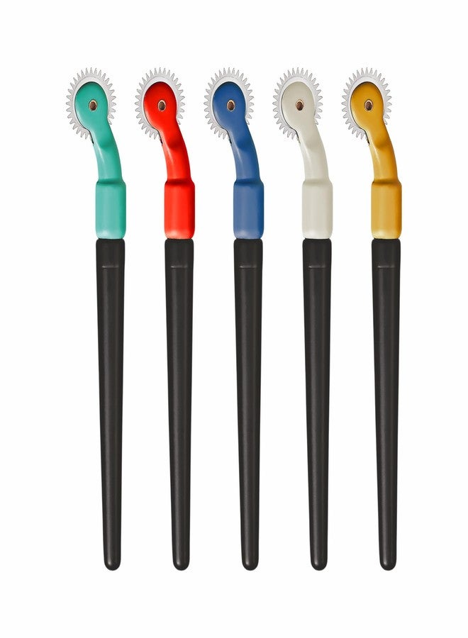 Jyoti 36456 Tracing Wheel Sewing Tool, Plastic Handle Needle Point Tracing Wheel, Ideal for Leather Craft, Tailoring, Stitching, Alteration, Home, Office, Plastic (Medium) - 5 Pieces in a Box - Image 1